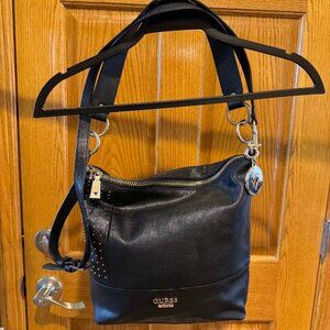 Guess Black Square Gold Studded Crossbody